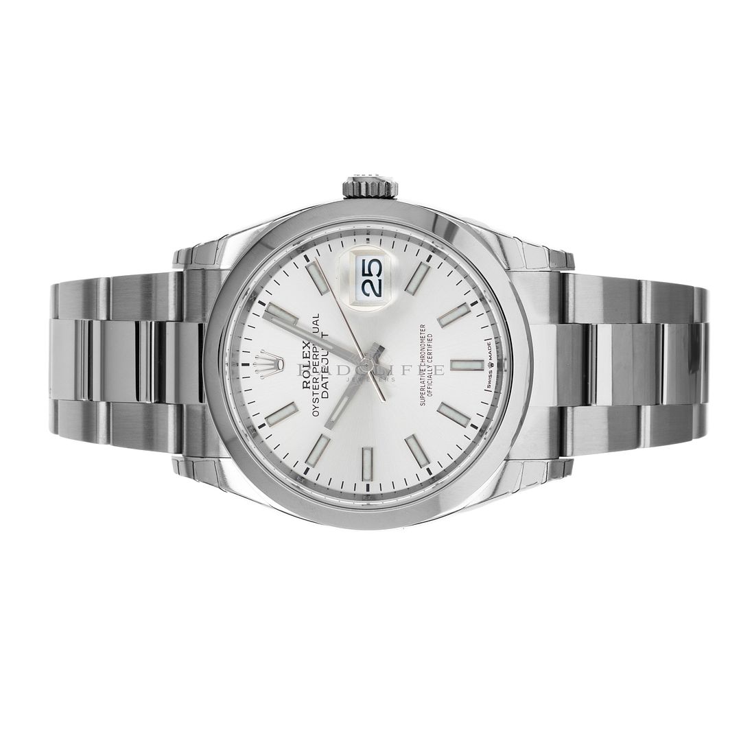 rolex 126200 silver